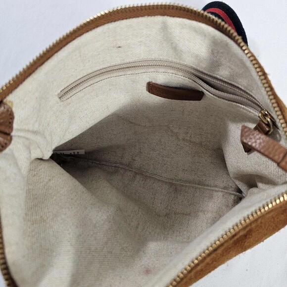 Mark & Graham ESSENTIAL LEATHER ZIPPER CROSSBODY Bag Purse, Chestnut/Camel, NWOT - Picture 8 of 8